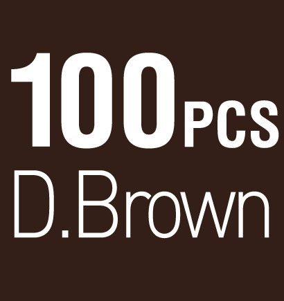 100PCS_Dark Brown